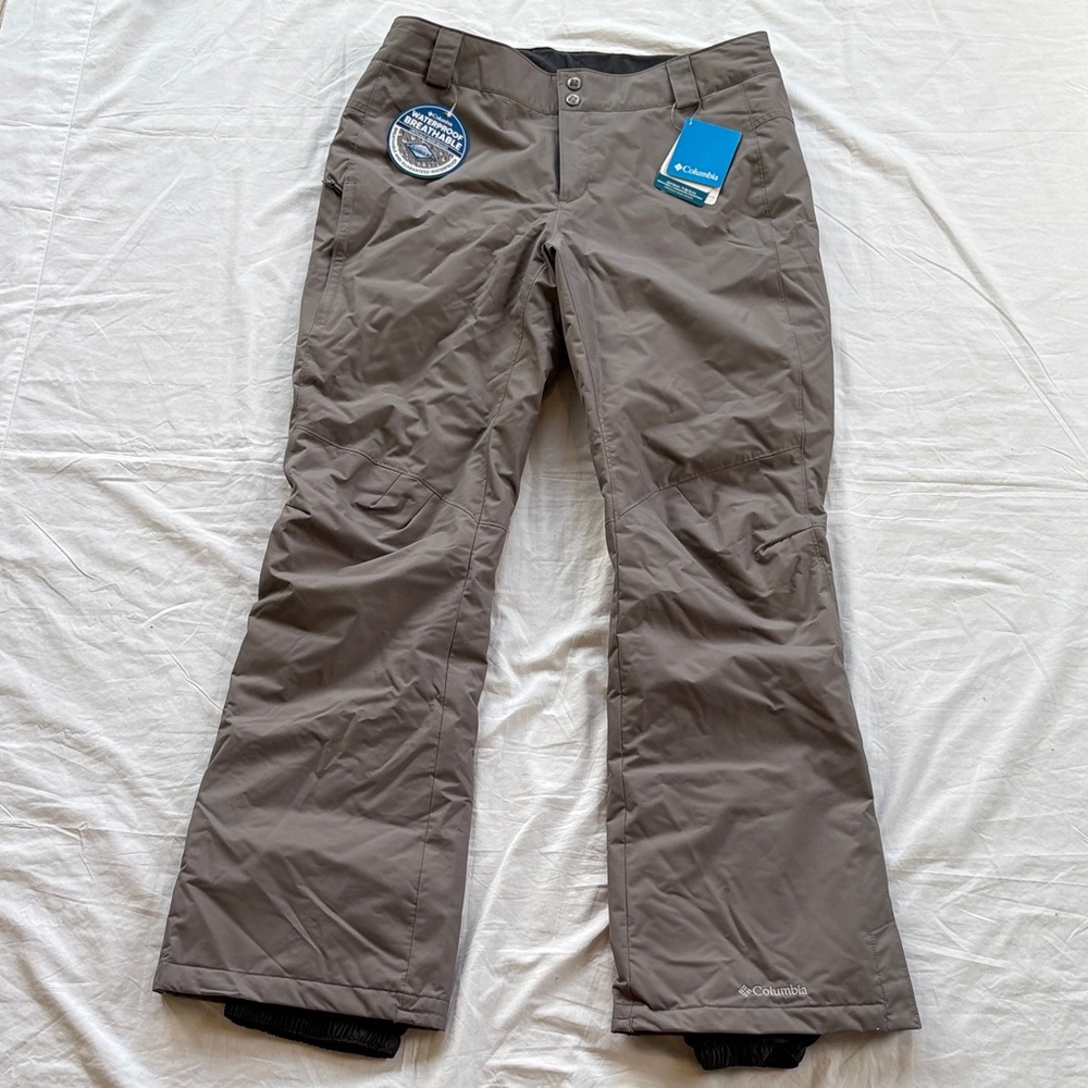 Columbia Arctic Trip Insulated Ski Snow Pants Womens Medium Gray NWT